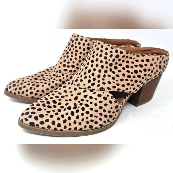 Dolcetta Shoes - Dolcetta Mase Cheetah Block Heel Mules Size 7.5